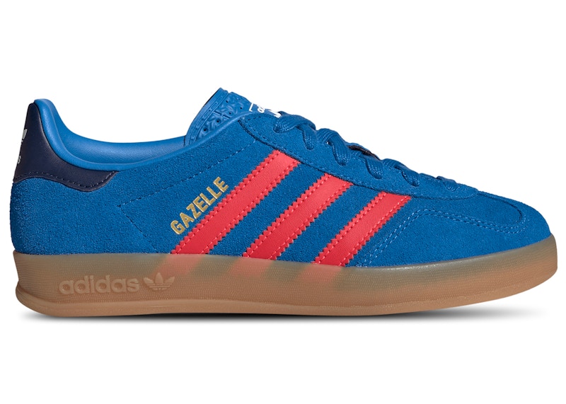 adidas gazelle silver green womens adidas Gazelle Leather Spikeless Golf Shoes - Men's - Cloud White / Dark Blue / Red