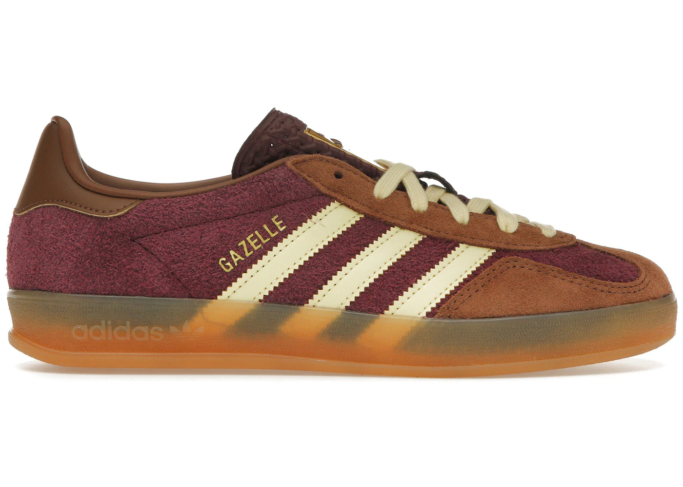 adidas Gazelle Indoor Maroon Almost Yellow Men's - JI0324 - US adidas Gazelle Indoor Maroon Almost Yellow Men's - JI0324 - US