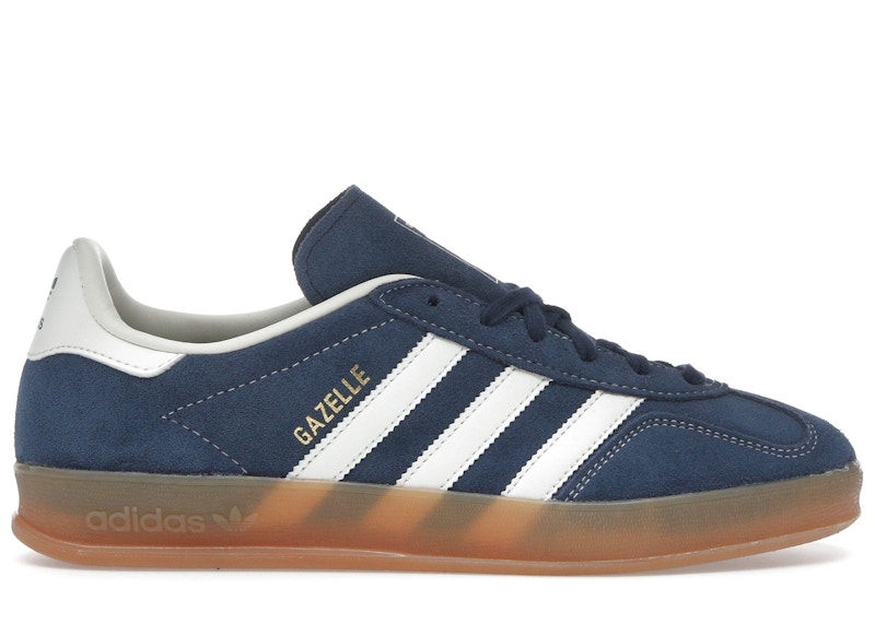 靴 adidas Originals Gazelle Night Indigo Mens adidas Gazelle Indoor Athletic Shoe - Night Indigo