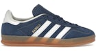 adidas Gazelle Indoor Night Indigo Off White Gold metallizzato