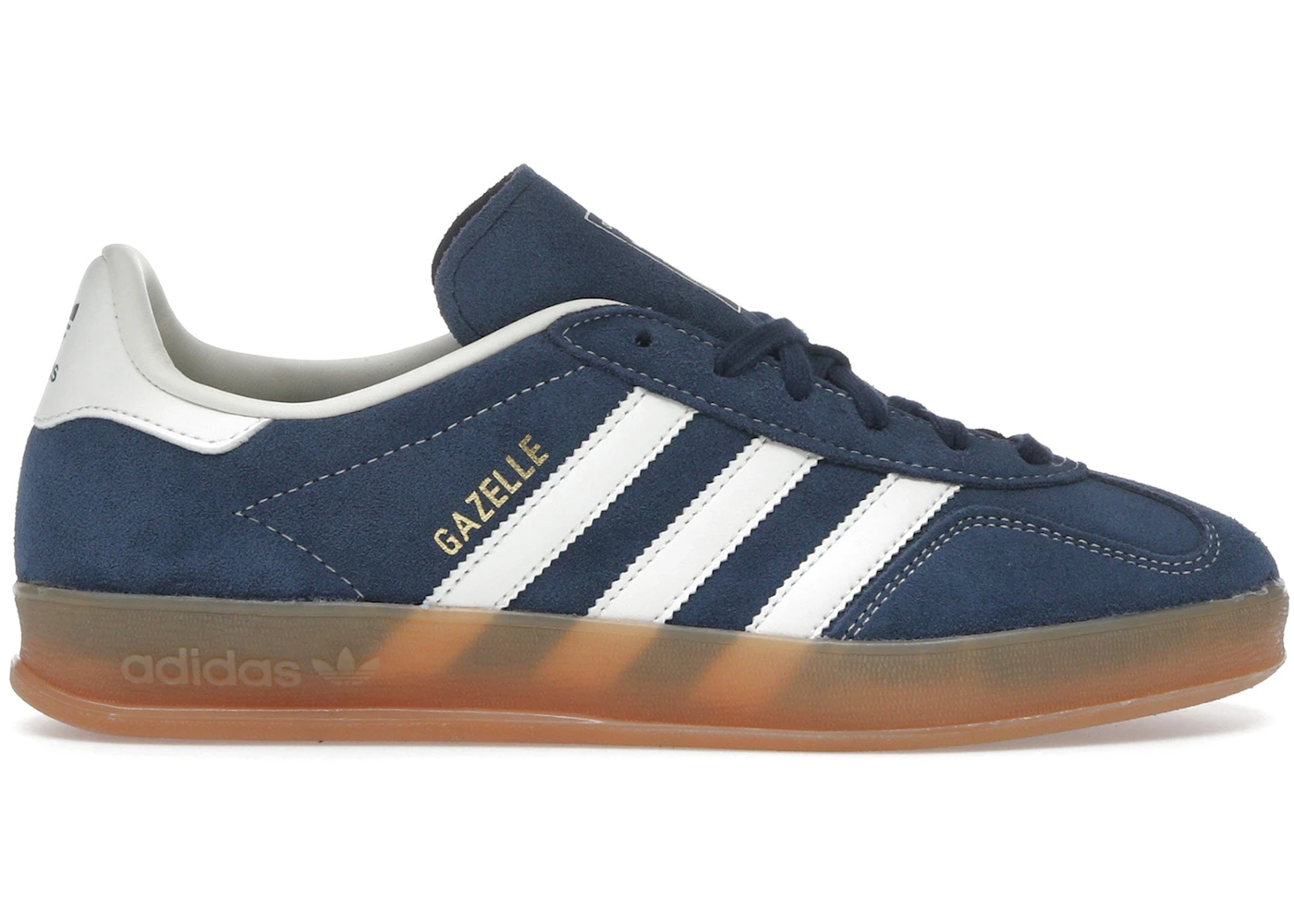 adidas Gazelle Indoor Night Indigo Off White Gold Metallic Men's - JQ8393 - US adidas Gazelle Indoor Night Indigo Off White Gold Metallic Men's - JQ8393 - US