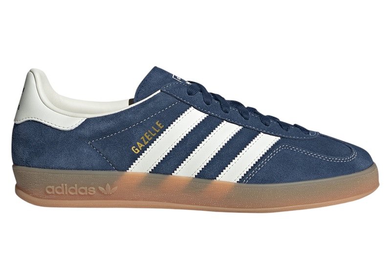 【adidas】GAZELLE INDOOR NIGH/OFFW/GOLD 国内発送 adidas Gazelle Indoor Night Indigo Off White Gold Metallic
