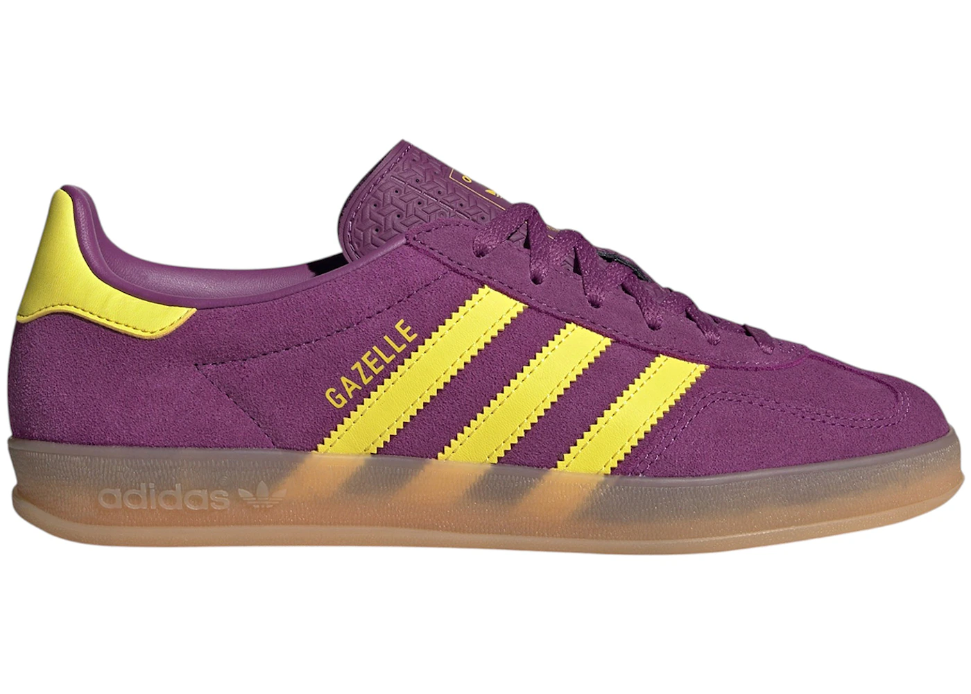 adidas Gazelle Indoor Rich Mauve Bright Yellow (Women's) - JS1415 - US adidas Gazelle Indoor Rich Mauve Bright Yellow (Women's) - JS1415 - US