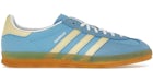 アディダス ガゼル インドア セミブルーバースト オールモストイエロー (ウィメンズ)