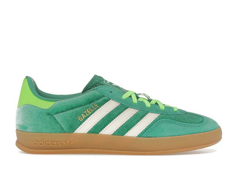 adidas Gazelle Indoor Semi Court Green Velvet Womens Product