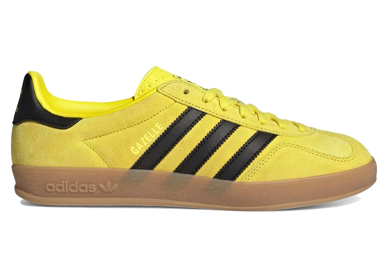 adidas Gazelle Indoor Shock Yellow Black Men's - JR6303 - US