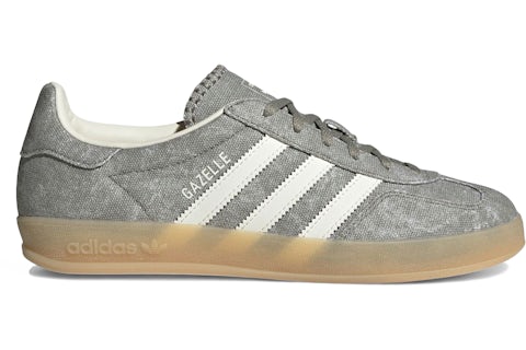 adidas Gazelle Indoor Silver Pebble Off White Canvas (Women's) - IH7033 - US adidas Gazelle Indoor Silver Pebble Off White Canvas (Women's) - IH7033 - US
