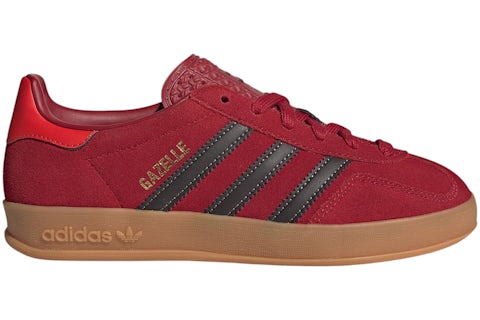 adidas Gazelle Indoor Team Victory Red Aurora Coffee (GS) - IH6448 - US adidas Gazelle Indoor Team Victory Red Aurora Coffee (GS) - IH6448 - US