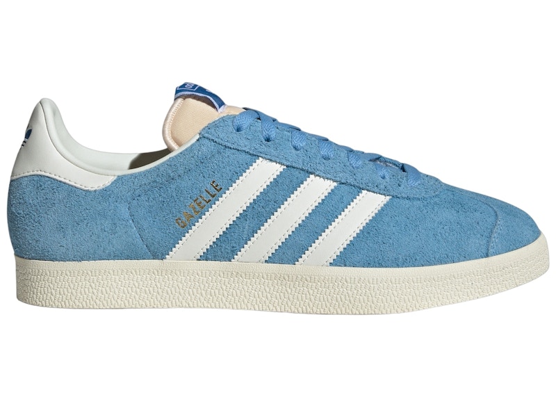 adidas Gazelle Bleu clair OFF WHITE Creme Blanc Homme Style IF9653 FR