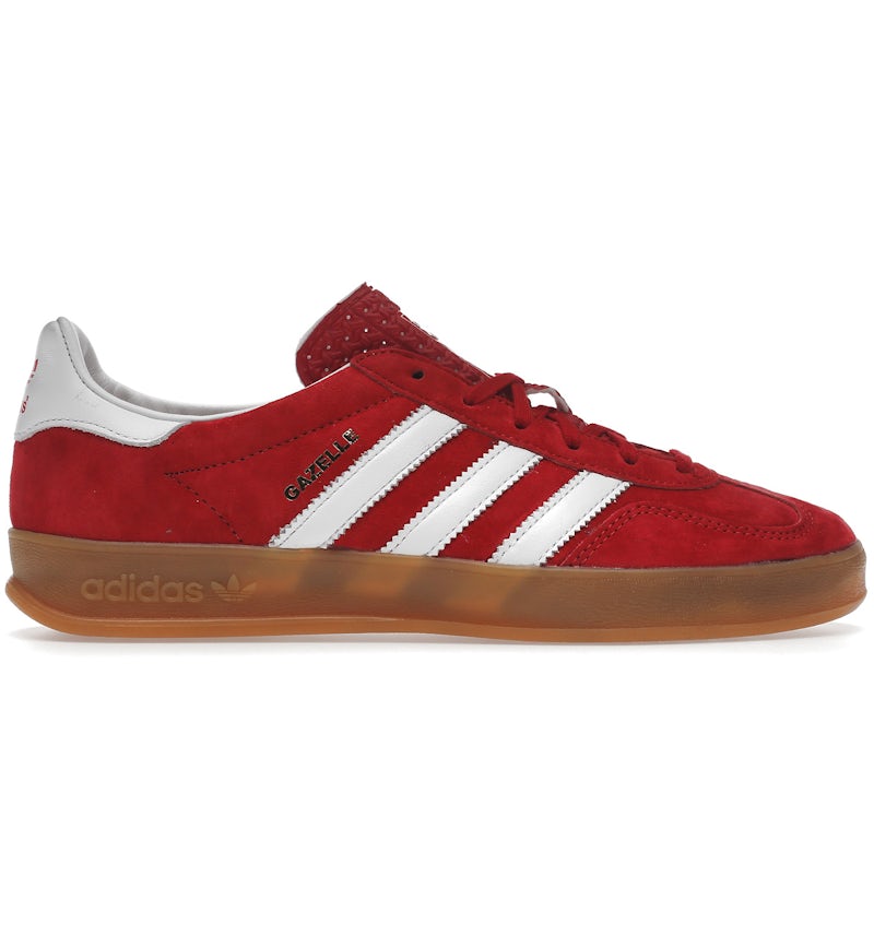 adidas Gazelle Indoor Scarlet Cloud White Men's - H06261 - US adidas Gazelle Indoor Scarlet Cloud White Men's - H06261 - US