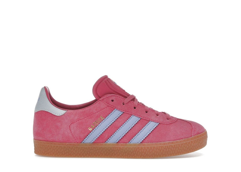 Pre-owned Adidas Originals Gazelle Sneakers In Shock Pink/blue Spark/halo Blue