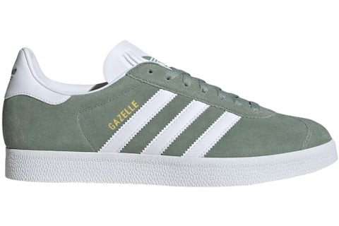 adidas Gazelle Silver Green Cloud White Gold Metallic Men's - JH5384 - US adidas Gazelle Silver Green Cloud White Gold Metallic Men's - JH5384 - US