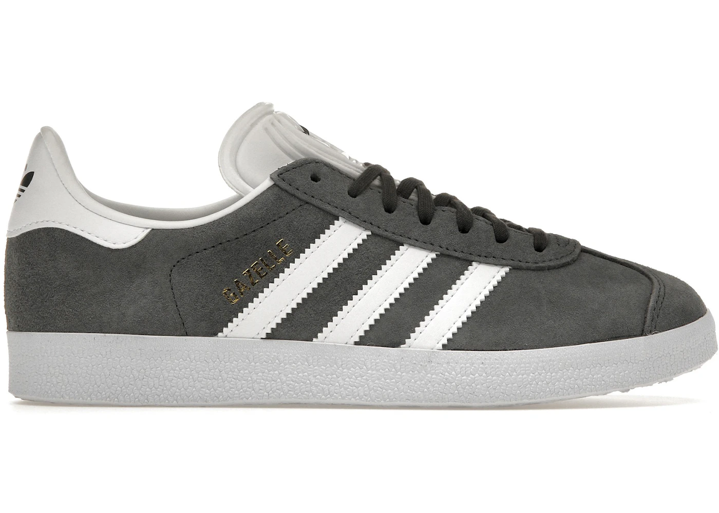 Bb5480 Adidas Dark Grey Gazelle Trainers Mens Adidas Gazelle