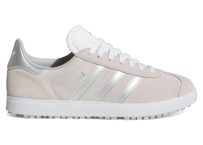 adidas Gazelle Spikeless Golf Crystal White Silver (Women's) - JI3942