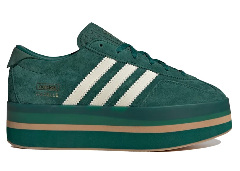 adidas Gazelle Stack Collegiate Green Cream White Womens