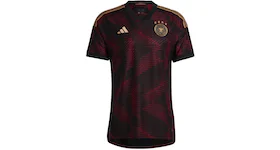 adidas Germany 22 Away Authentic Jersey Black/Team Coll Burgundy