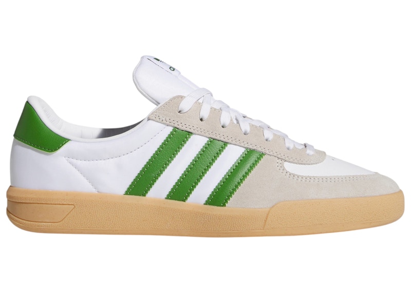 adidas Glenburn White Crew Green Gum