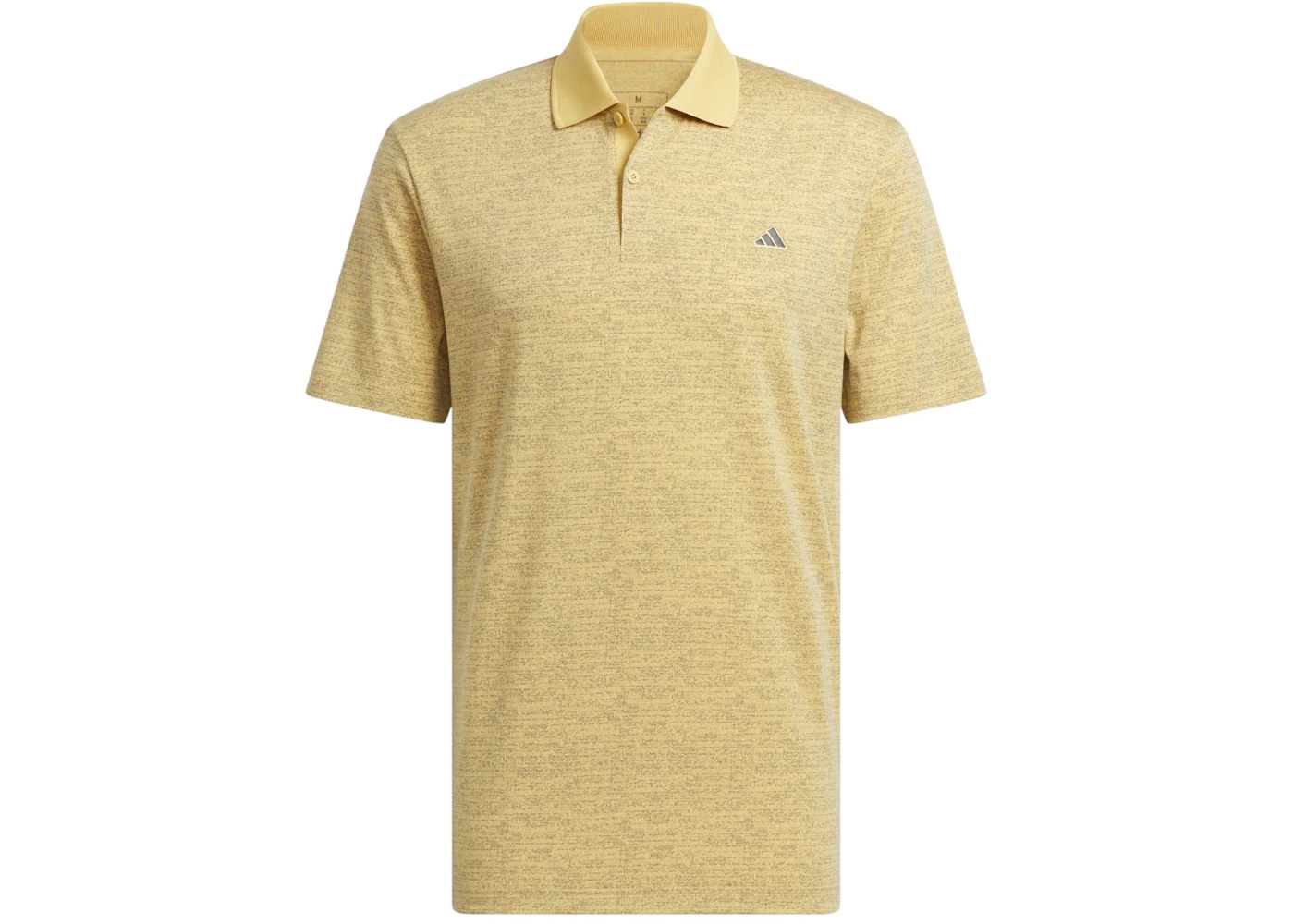 adidas Go-To Printed Stripe Golf Polo Shirt - Yellow adidas Go-To Printed Stripe Golf Polo Shirt - Yellow