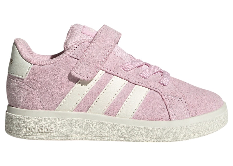 ピンクベージュ adidas Grand Court 2.0 Clear Pink Off White Gold Metallic