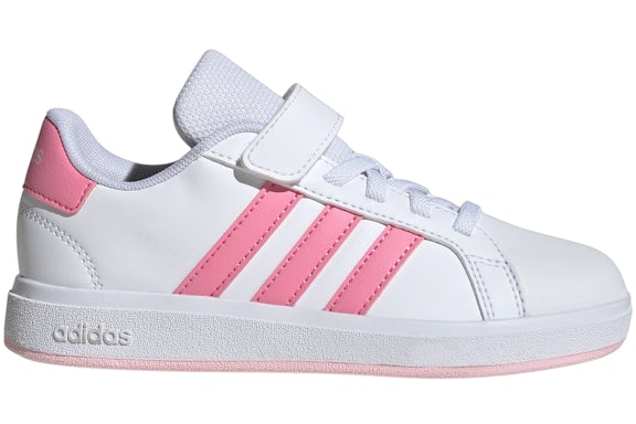 adidas Grand Court 2.0 Cloud Blanco Bliss Rosa Clear Rosa (para preescolares)