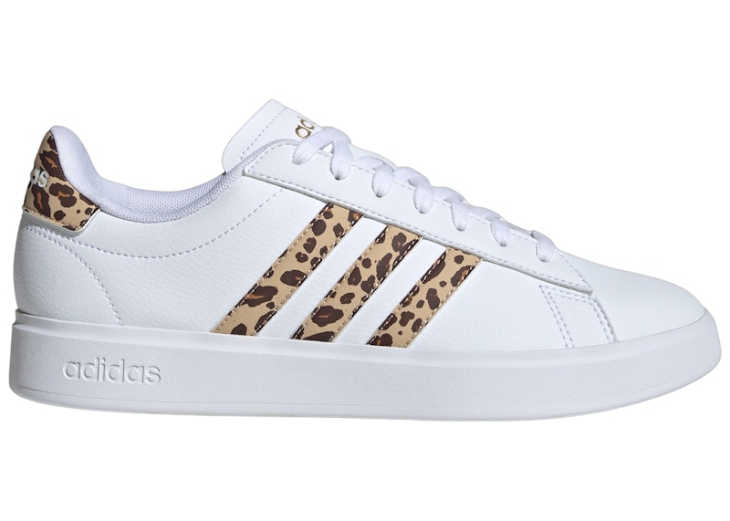 Pre-owned Adidas Originals Grand Court 2.0 (women's) Sneakers In Cloud White/magic Beige/matte Gold