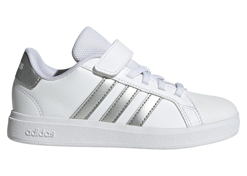 Pre-owned Adidas Originals Grand Court 2.0 Sneakers In Cloud White/matte Silver