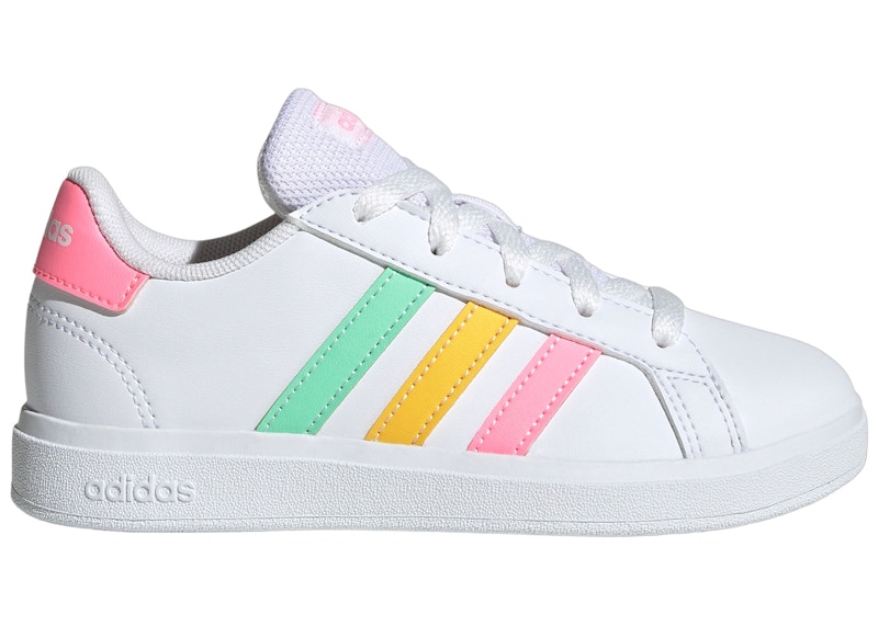Pre-owned Adidas Originals Grand Court 2.0 Sneakers In Cloud White/pulse Mint/beam Pink In Multi