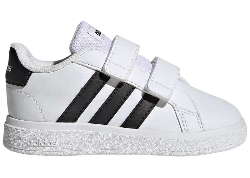 Pre-owned Adidas Originals Grand Court 2.0 White Black Sneakers In Cloud White/core Black