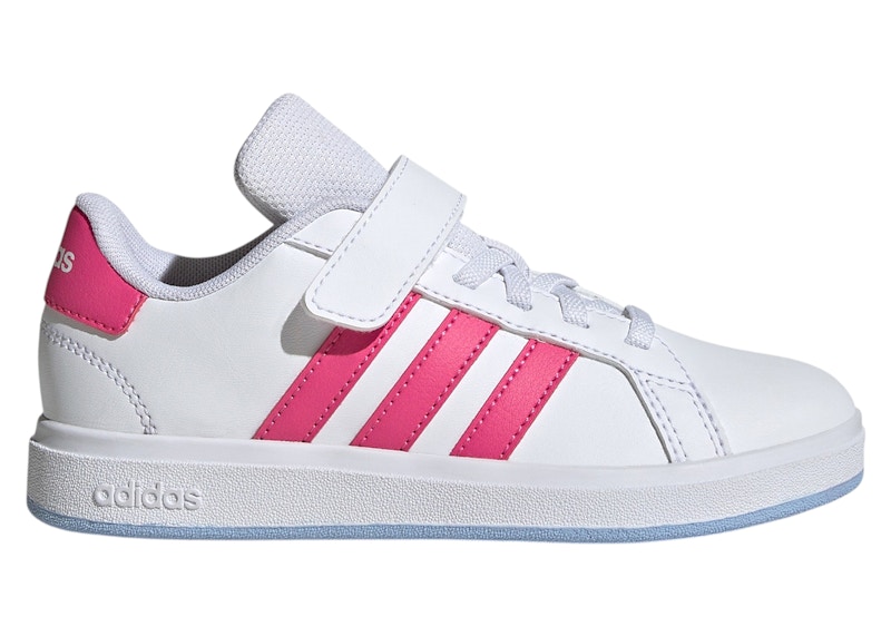 ADIDAS ORIGINALS Pre-owned Grand Court 2.0 White Sneakers In Cloud White/pulse Magenta/glow Blue