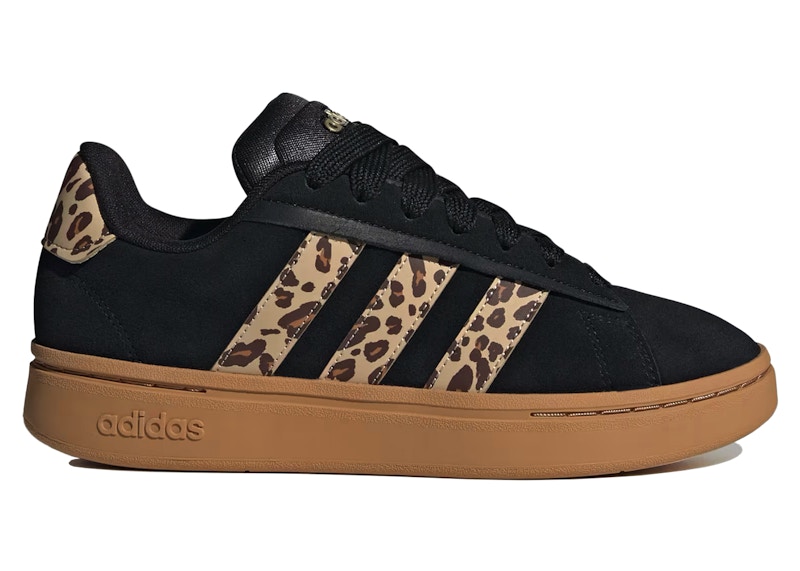 Pre-owned Adidas Originals Grand Court Alpha 00s (women's) Sneakers In Core Black/shadow Brown/matte Gold