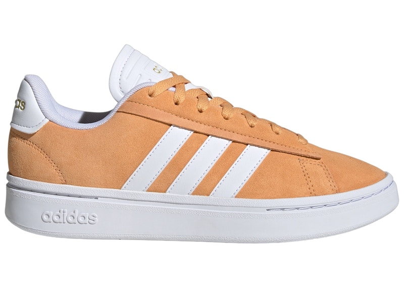 adidas Grand Court Alpha Hazy Orange Cloud White Gold Metallic (Women's)