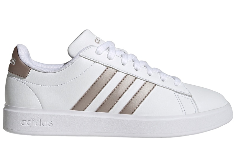 adidas Grand Court Cloud White Platinum Metallic Women s GW9215 US