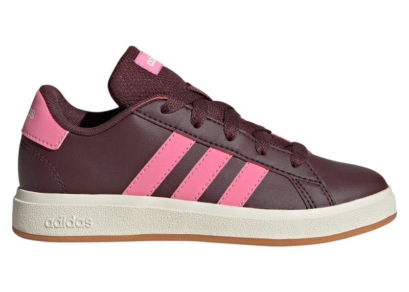Pre-owned Adidas Originals Grand Court Lifestyle Sneakers In Aurora Ruby/bliss Pink/off White