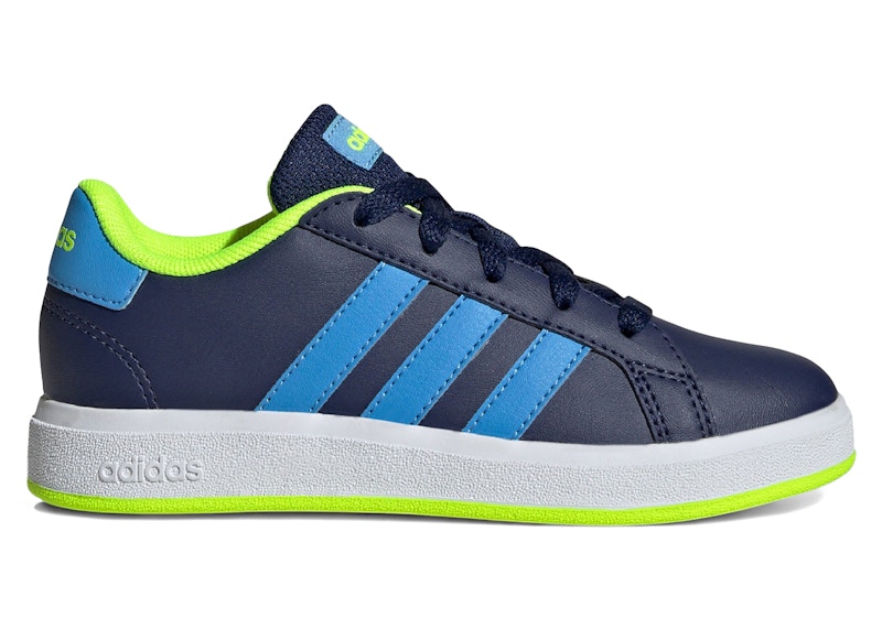 adidas Grand Court Lifestyle Dark Blue Lucid Lemon (GS)