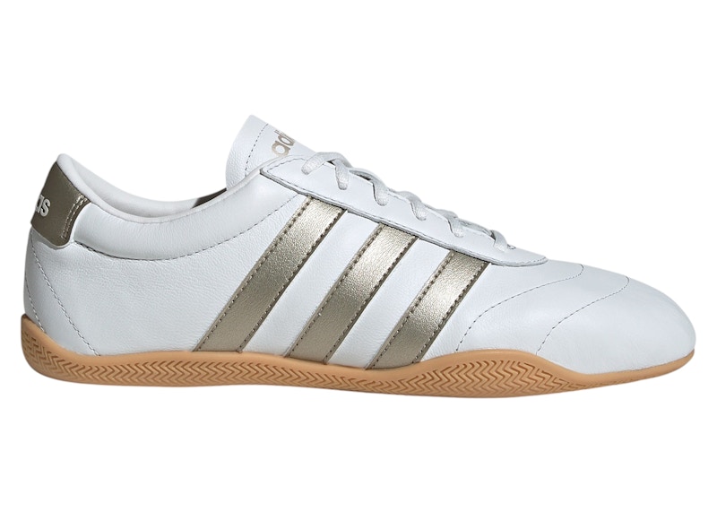 adidas Grand Court Lo Crystal White Cyber Metallic (Women's) - JQ9685