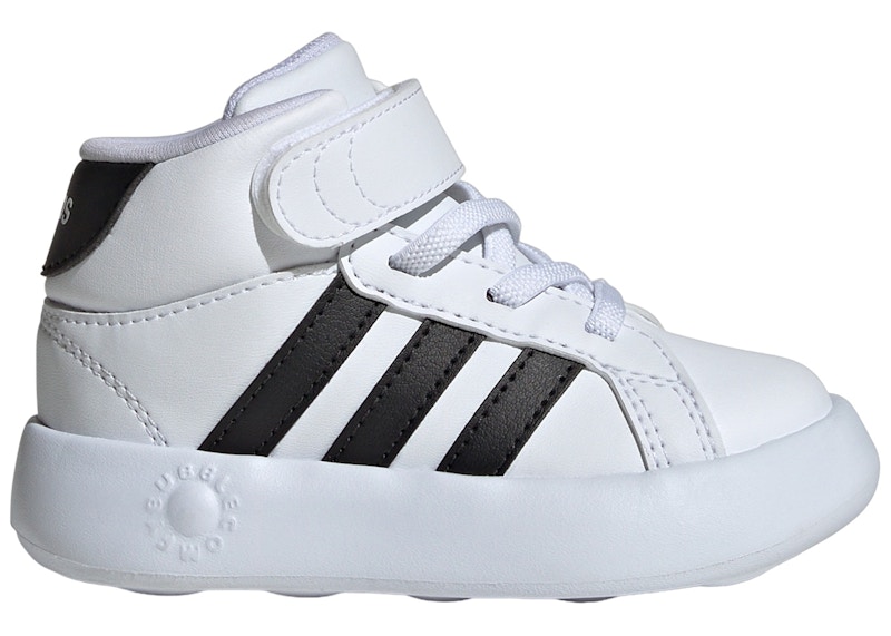 Pre-owned Adidas Originals Grand Court Mid Sneakers In Cloud White/core Black