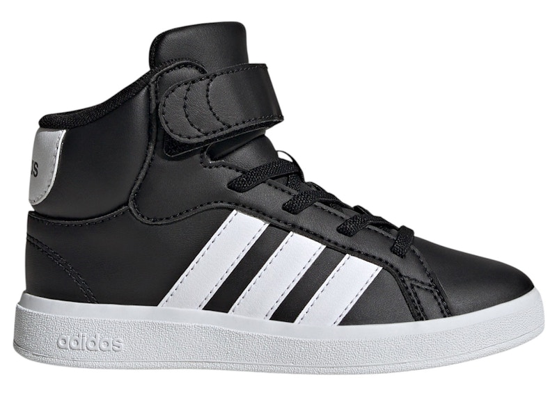 Pre-owned Adidas Originals Grand Court Mid Sneakers In Core Black/cloud White In Multi
