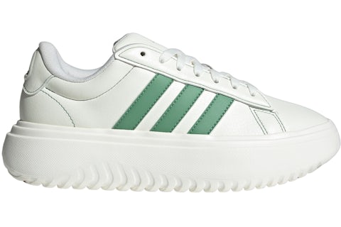 adidas Grand Court Platform Off White Preloved Green Gum (Women's) - JI4257 - US adidas Grand Court Platform Off White Preloved Green Gum (Women's) - JI4257 - US