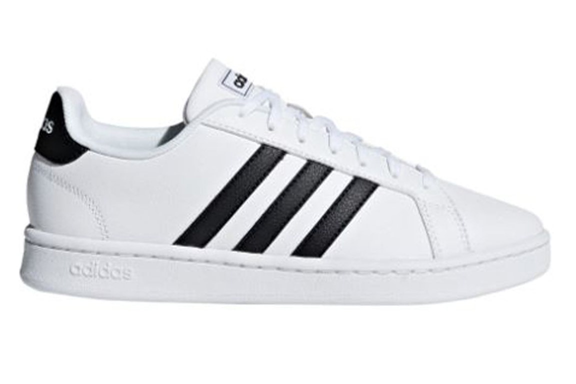 Pre-owned Adidas Originals Adidas Grand Court White Black (women's) In White/black