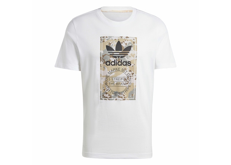 adidas Graphics Camo Tongue Label Tee White Men s SS24 US
