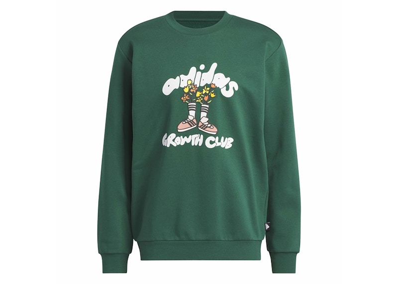 adidas Growth Club Icon Graphic Sweatshirt Collegiate Green Hombre SS24 US