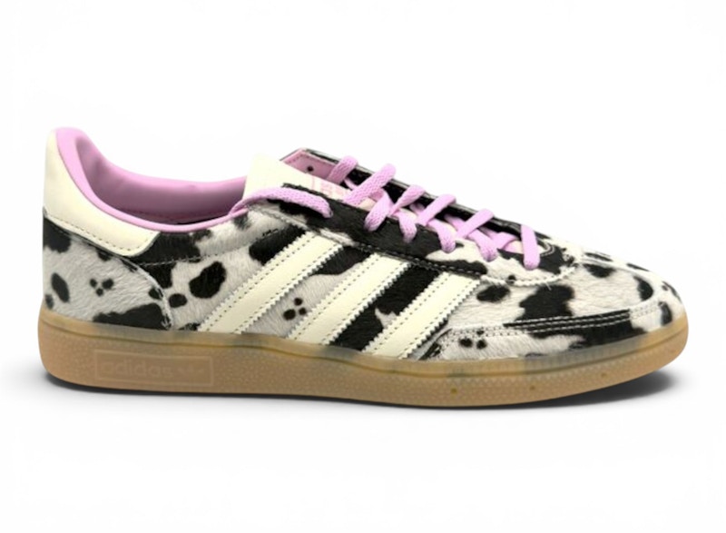 Adidas Handball Spezial Cow Print (Women's) Sneakers in Supplier Color/Off White/Bliss Lilac (KJ0090)