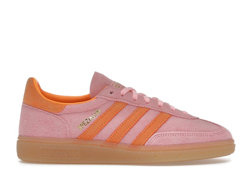 Pre-owned Adidas Originals Handball Spezial (women's) Sneakers In Glow Pink/flash Orange/gum 1