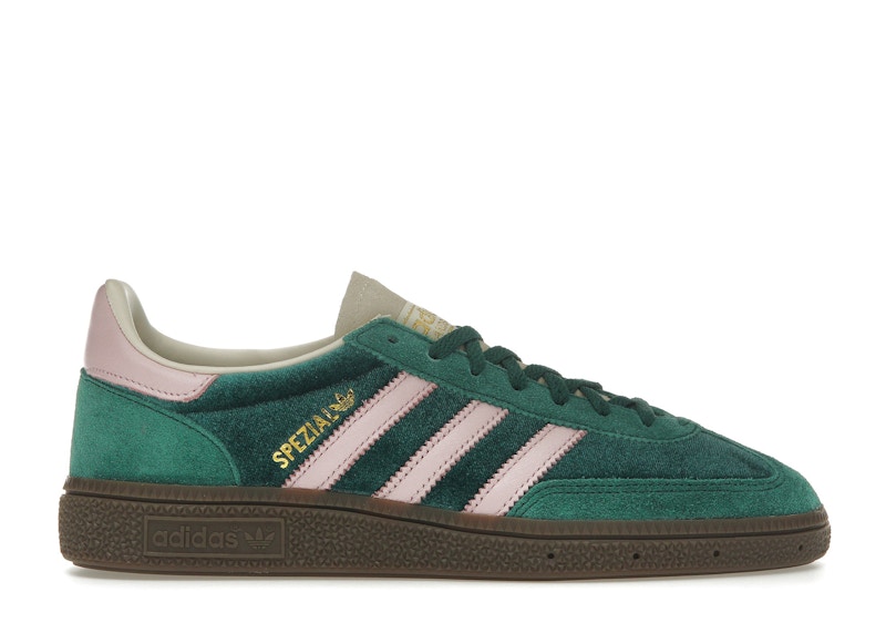 Adidas green velvet trainers deals