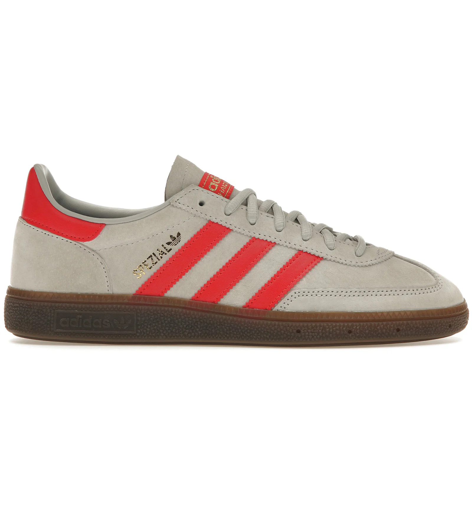 Adidas grey and red trainers Clearance