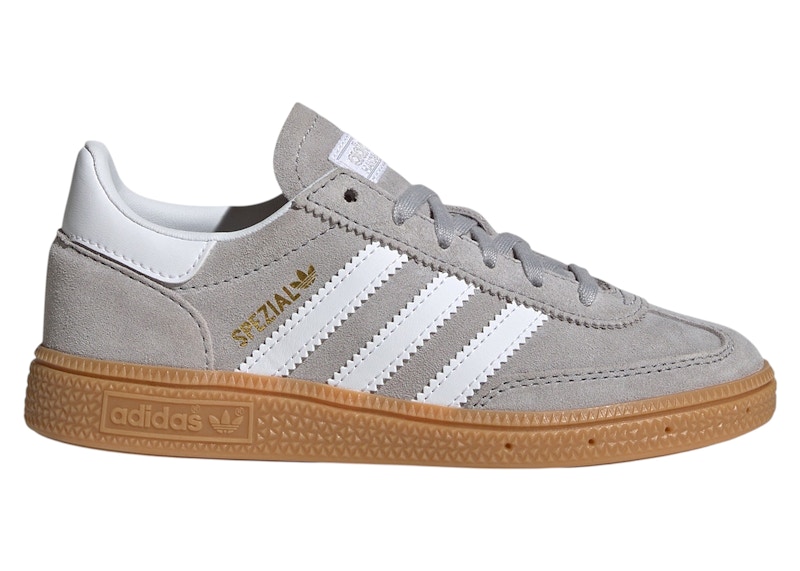 Adidas Handball Spezial White Sneakers in Grey Two/Cloud White/Gum