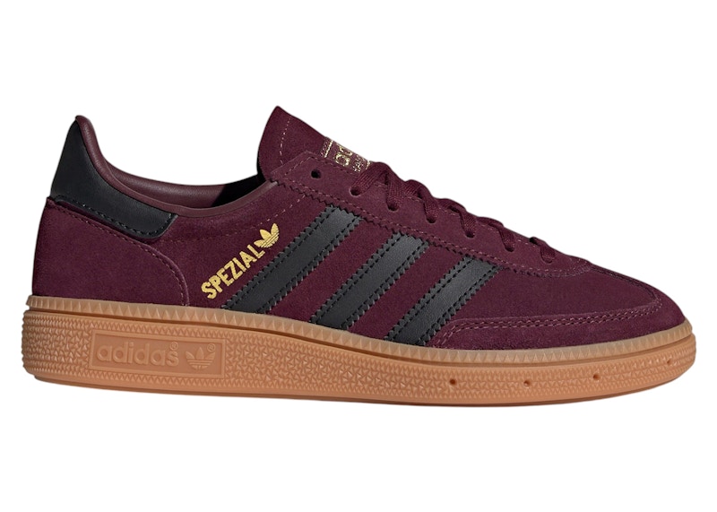 Pre-owned Adidas Originals Handball Spezial Black Sneakers In Maroon/core Black/gum