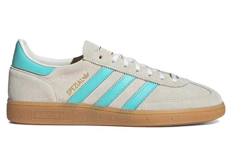 adidas Handball Spezial Off White Flash Aqua Gum Men's - JQ1099 - US
