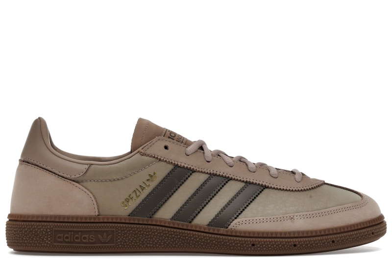 Men's Adidas Handball Spezial Sneakers in Trace Khaki/Cargo Brown/Gum