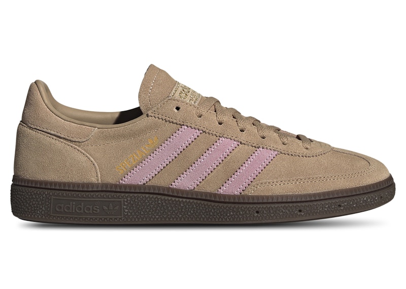 Pre-owned Adidas Originals Handball Spezial (women's) Sneakers In Warm Sandstone/clear Pink/gum In Multi